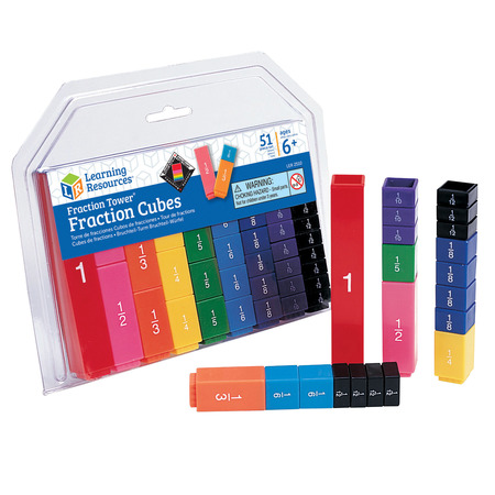 LEARNING RESOURCES Fraction Tower® Cubes - Fraction Set 2510